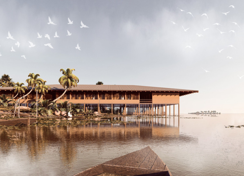 Elevated Living Spaces Crafted from Natural Straw and Earth in the Mekong Delta