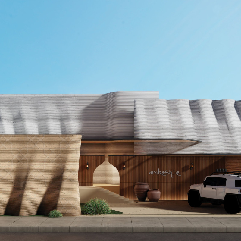 Latticed Screens and Earthen Materials in a Climate-Responsive Communal Space