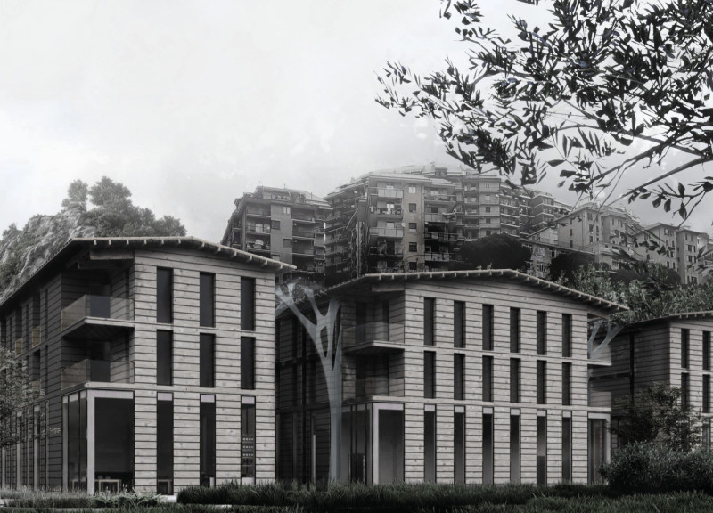 Charred Wooden Shingles and Large Windows Enhance Community Living in Sustainable Senior Housing