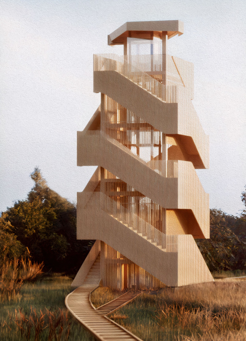 The Spiraling Observation Tower