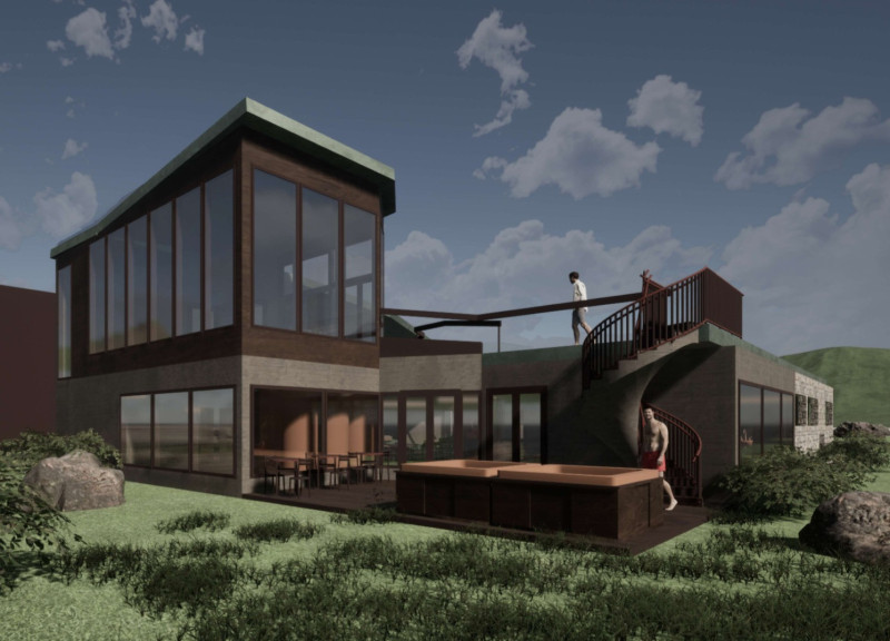 Charred Wooden Shingles and Glass Walls Create a Spa Experience Rooted in Nature