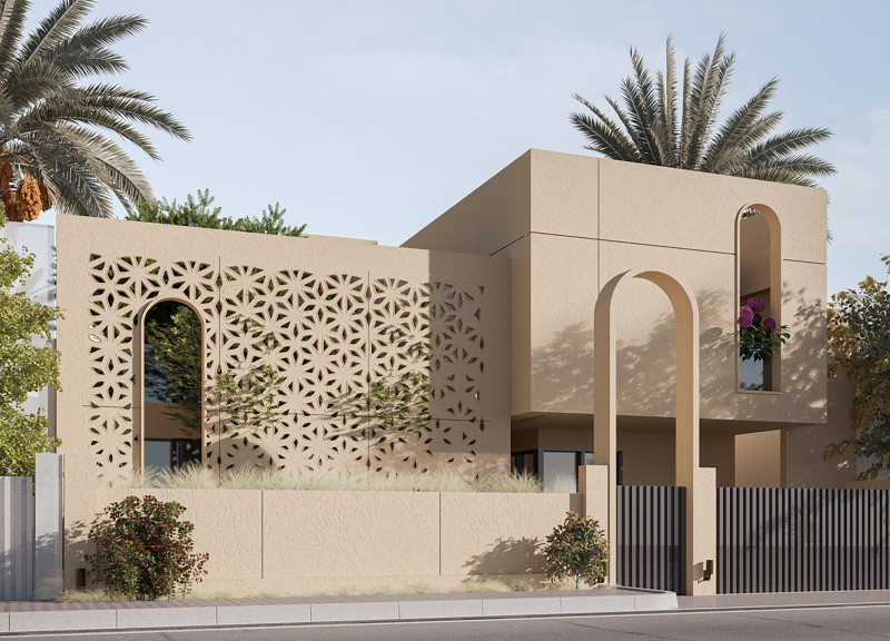 Terracotta Screens and Subterranean Cooling in a Sustainable Residential Setting