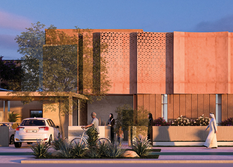 Rammed Earth Facades and Prefabricated Components in a Sustainable Family Dwelling