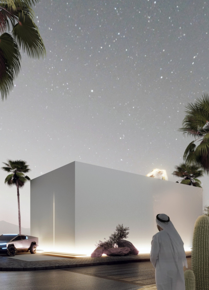 Suspended Gem Crafted from Aerogel and Sustainable Materials in a Contemporary Dwelling