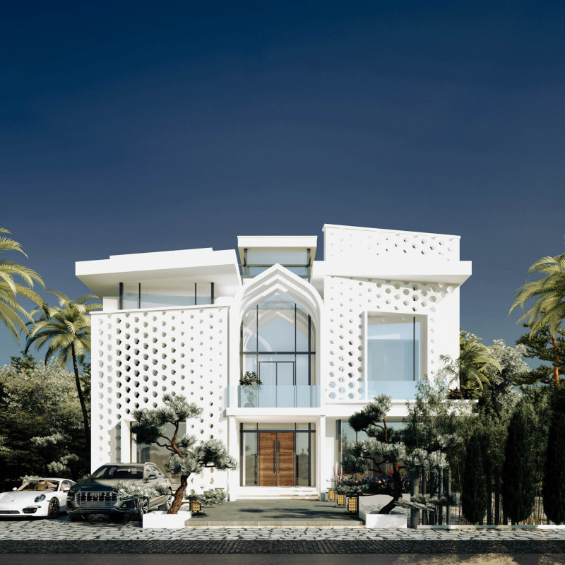 Cork Insulation and Perforated Facade Define Sustainable Living in a Desert Home