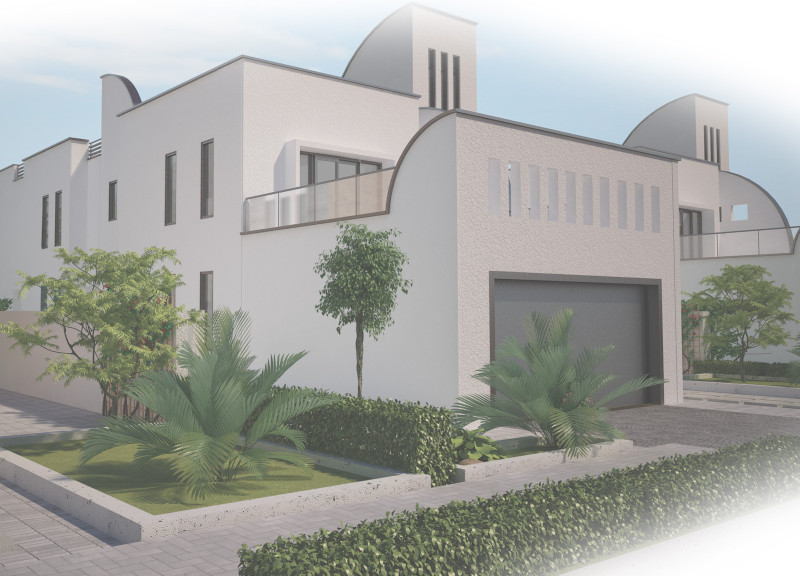 Charred Wooden Shingles and Textured Brickwork Enhancing Community Connectivity