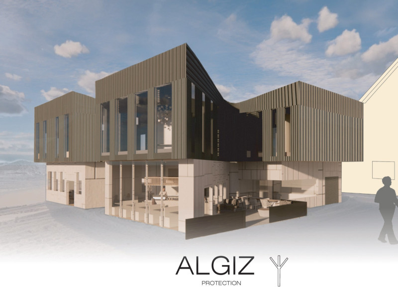 Charred Wood and Steel Fusion in a Nordic Spa Retreat