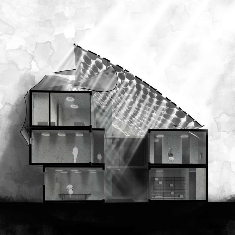 Sustainable Living with Compressed Bricks and Terracotta Facades Enveloped in Green Roofs