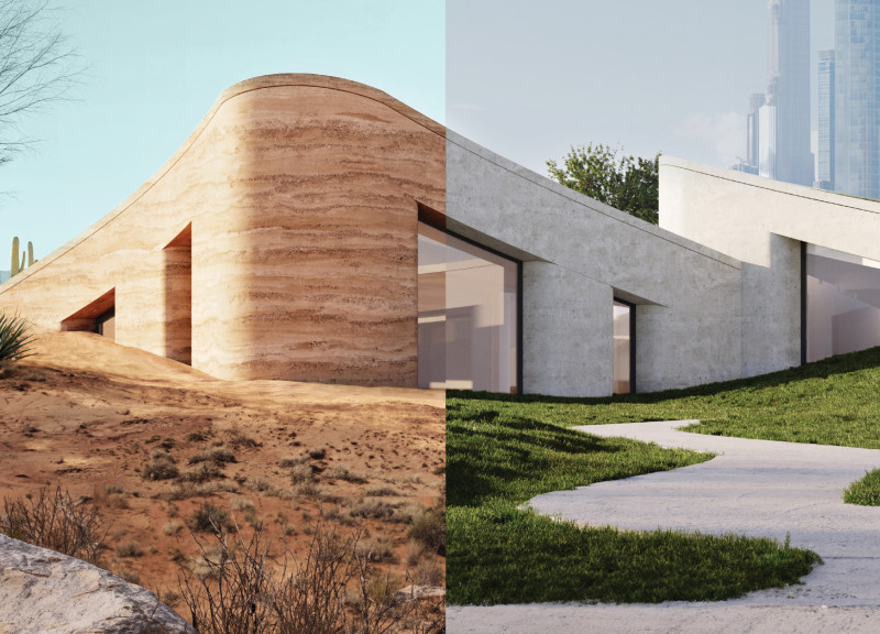 Rammed Earth Walls and 3d-Printed Construction for Sustainable Residential Living
