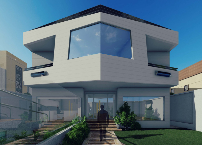 Charred Wooden Shingles and Rainwater Harvesting in a Self-Sufficient Urban Residence