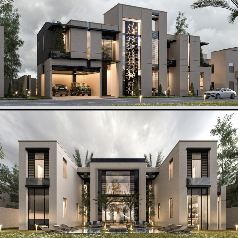 Modular Flexibility and Dark Glass Facade with Sustainable Living Solutions