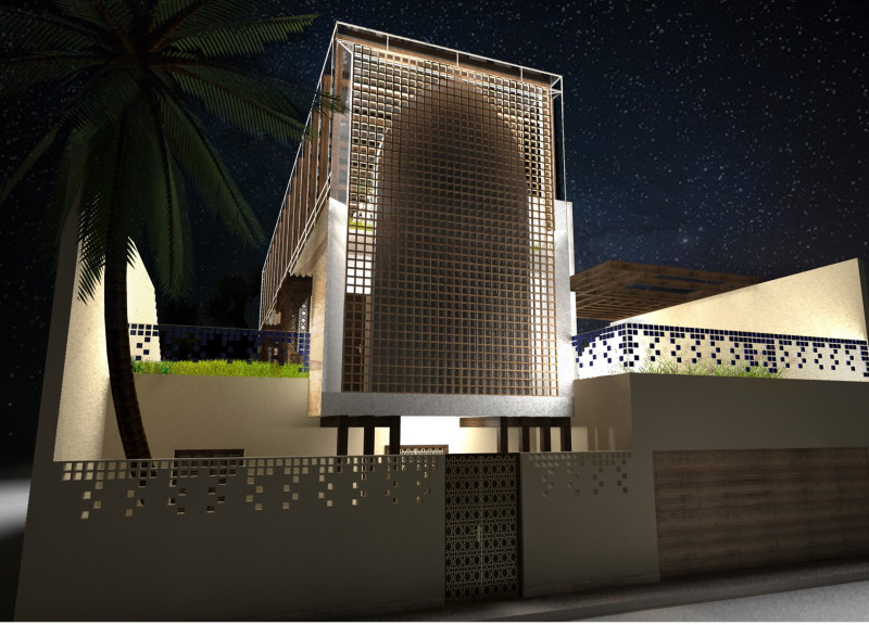 Seawater-Cooled Residence Featuring Rammed Earth Finishes and Sustainable Landscape Integration