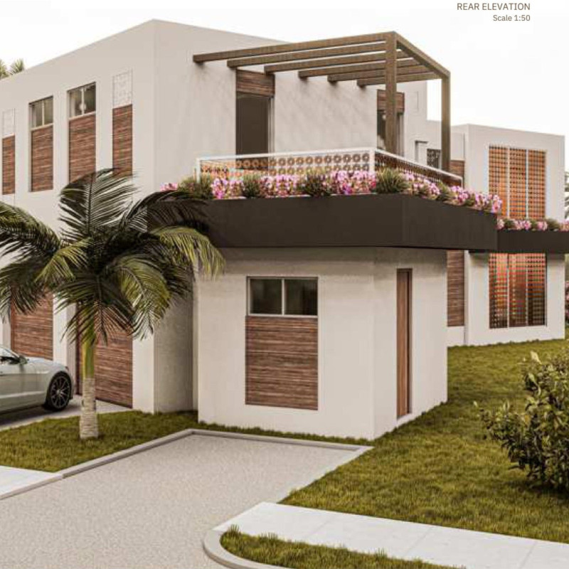 Metal Mesh Facades and Bamboo Flooring Create Sustainable Family Living in the Uae