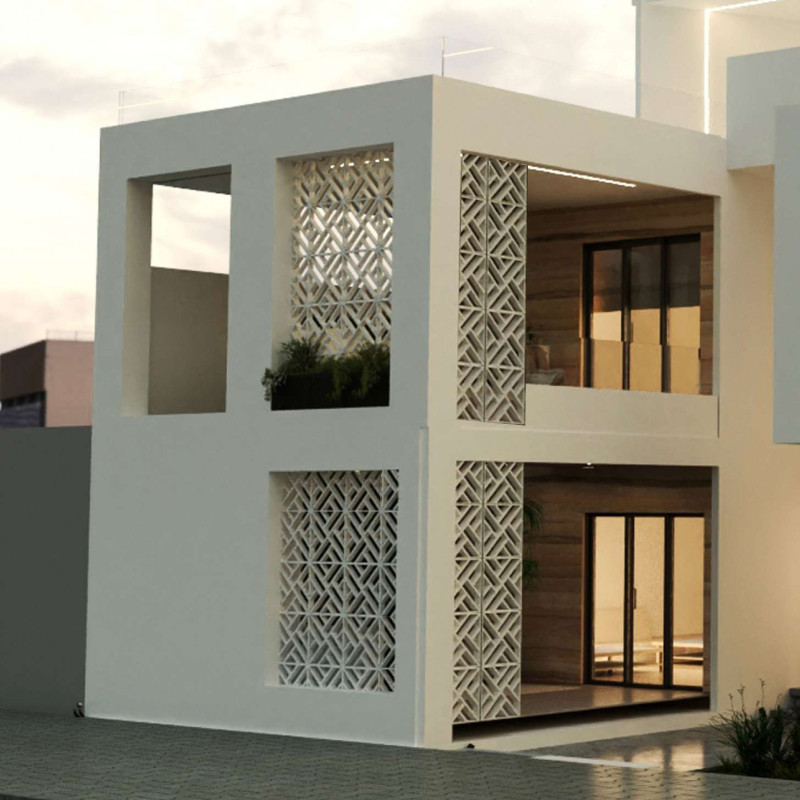 Rammed Earth Facades and Shipping Container Integration in Sustainable Residential Design