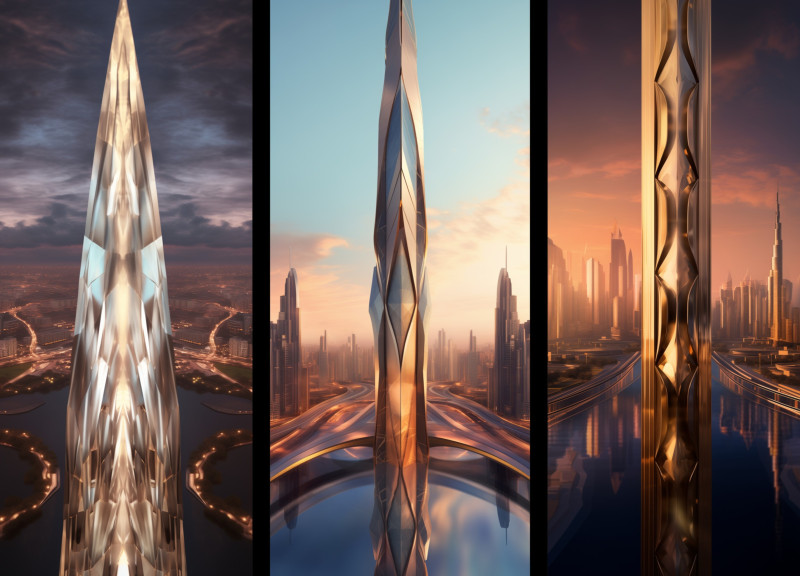 Faceted Facade with Smart Glass and Energy-Efficient Design in a Vertical Mixed-Use Structure