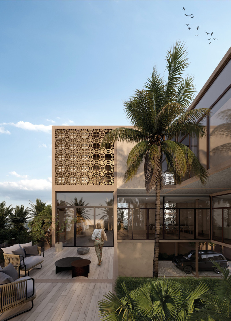 Fractal Geometry Embraced in Terracotta and Concrete Residences with Integrated Greenery