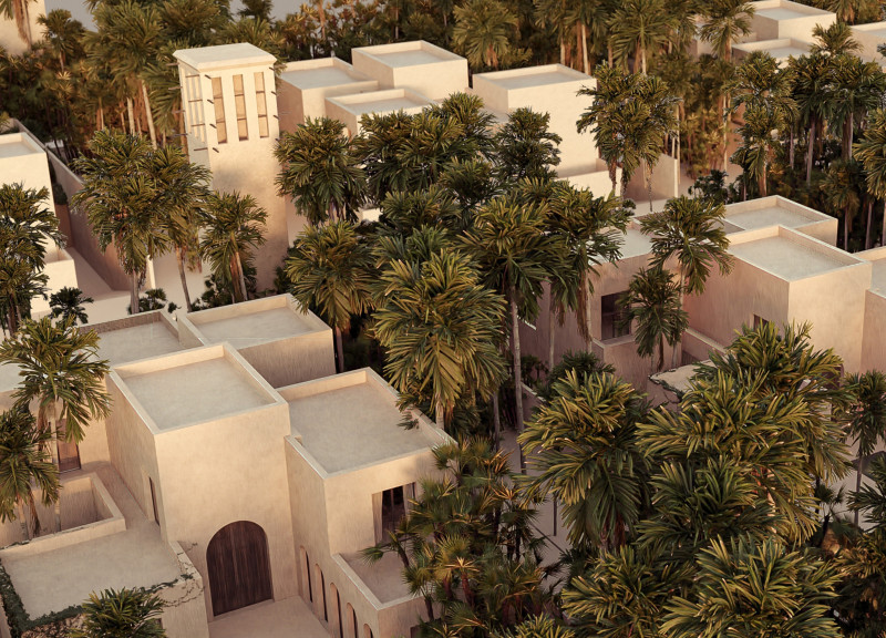 Modular Design with Local Clay and Cedar Enhancing Sustainable Community Living