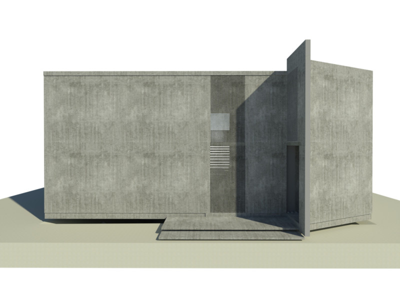 Self-Healing Concrete and Perforated Facades Reshape Sustainable Living in a Modern Residence