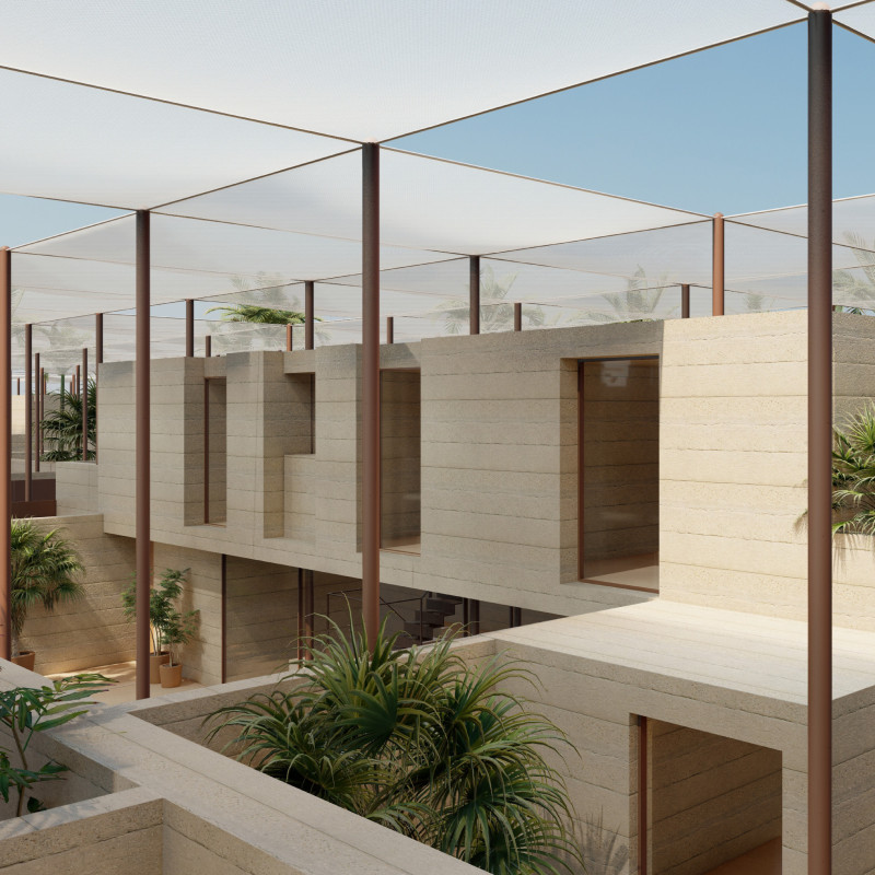 Recycled Plastics and Adobe Solutions for Sustainable Desert Community Living