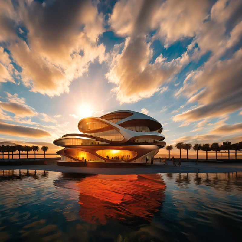 Fluid Forms and Energy-Harvesting Materials in a Sustainable Family Residence