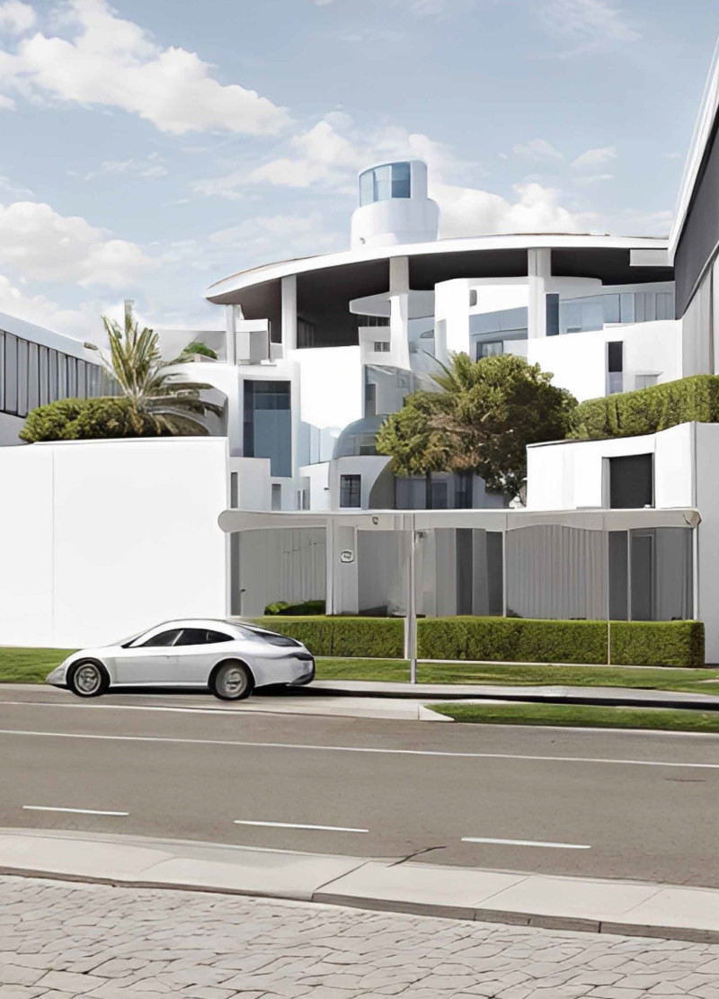 Wind Towers and Earthy Facades in a Sustainable Desert Community