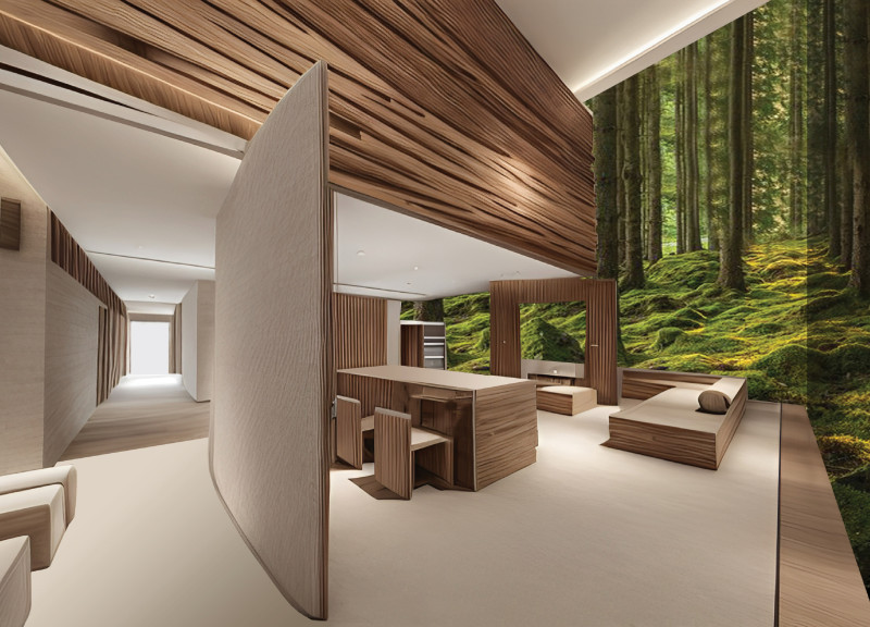 Dynamic Façade Featuring Hydroceramic and Bio-Concrete for Responsive Residential Living