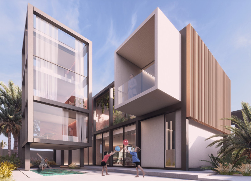 Charred Wooden Shingles and Glass Façades in a Flexible Family Dwelling