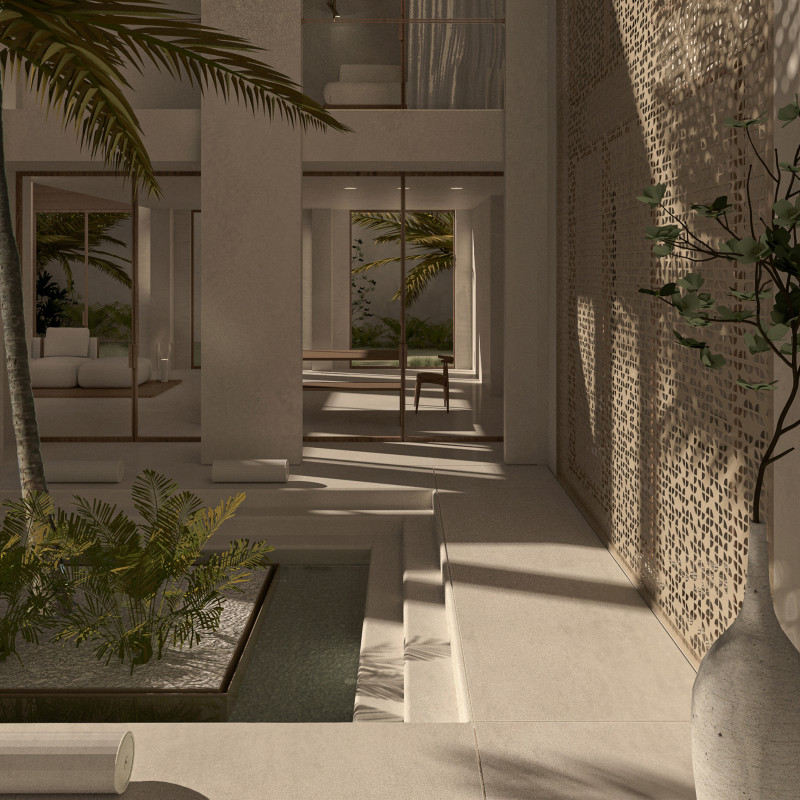 Central Courtyards and Wind Towers Enhance Natural Cooling in Sustainable Urban Living