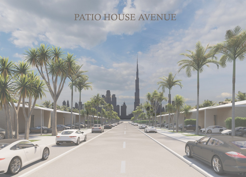 Central Patio Surrounded by Natural Stone and Sustainable Materials for Desert Living