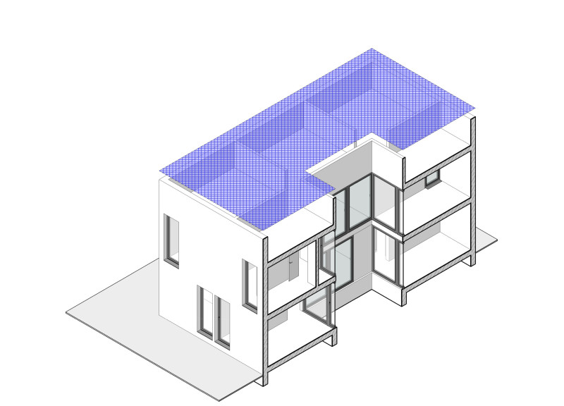 Transparent Solar Panels and Steel Structure Integrated with Communal Spaces