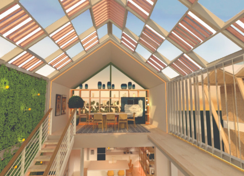 Natural Cooling Through Ventilation Towers and Sustainable Materials in a Desert Dwelling