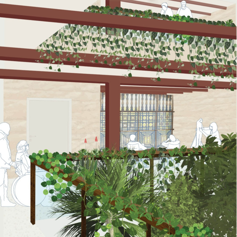 Charred Wood Shingles and Green Roofs in a Community-Centric Urban Habitat