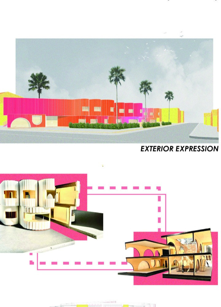 Charred Wooden Shingles and Prefabricated Panels in a Communal Living Environment