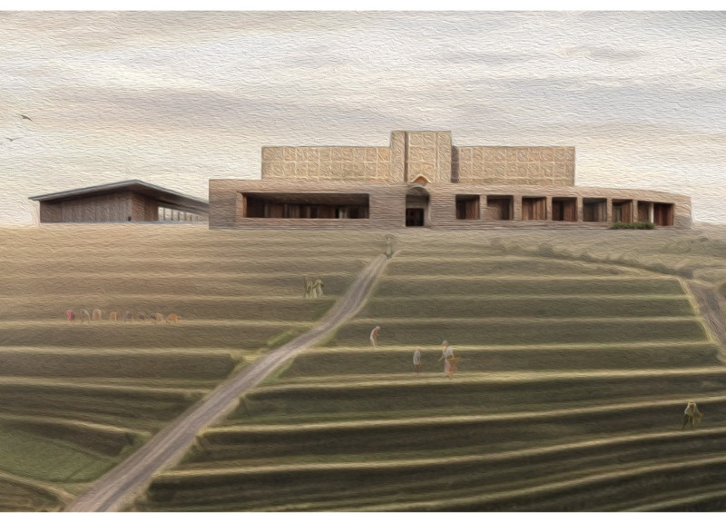 Charred Wooden Shingles and Local Stone Reshape a Traditional Community for Elders