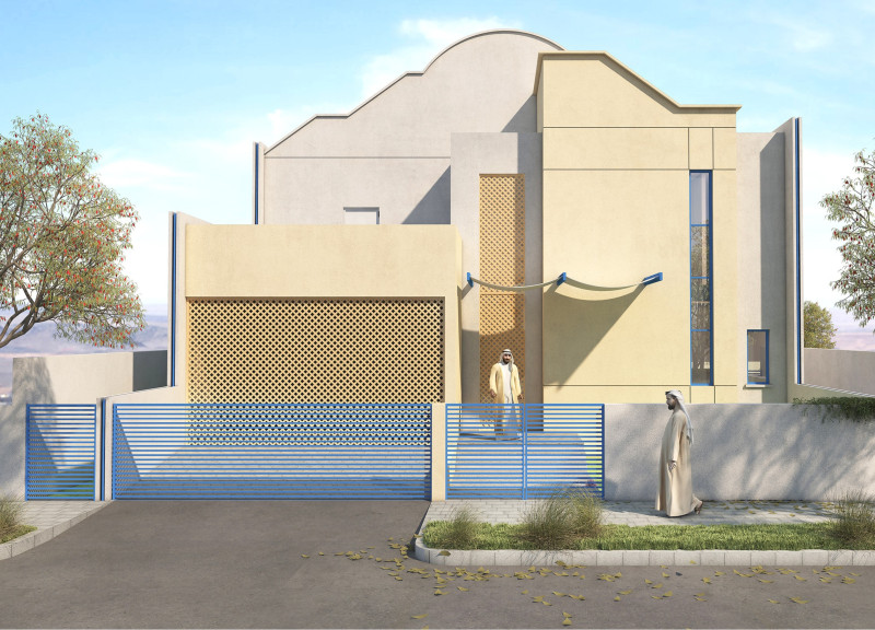 Maximizing Natural Light Through Textured Concrete and Airflow Design in Sustainable Residential Architecture