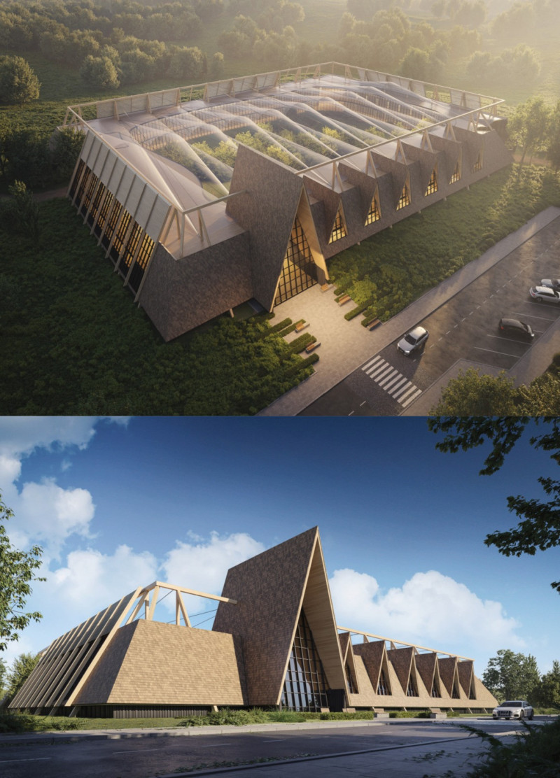 Cross-Laminated Timber Panels and Charred Wooden Shingles Shape Community Living in the Carpathians