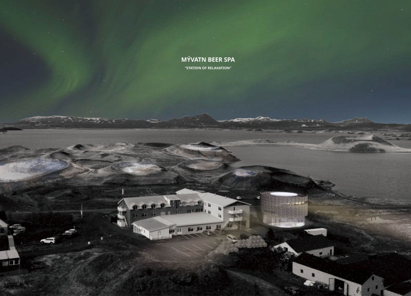 Basalt Facade and Recycled Timber Enhance Thermal Spa Experience in Iceland's Unique Landscape