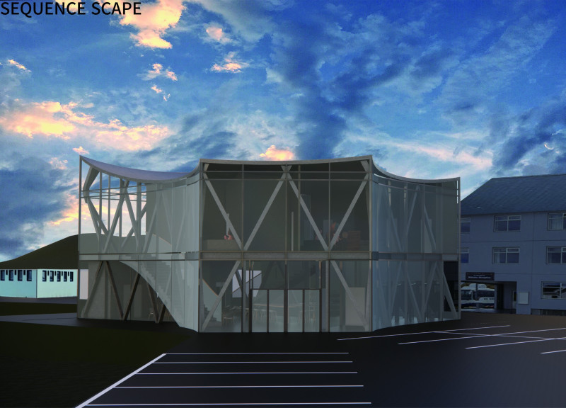 Curvilinear Design with Exposed Steel and Natural Wood Harmony in a Wellness Retreat