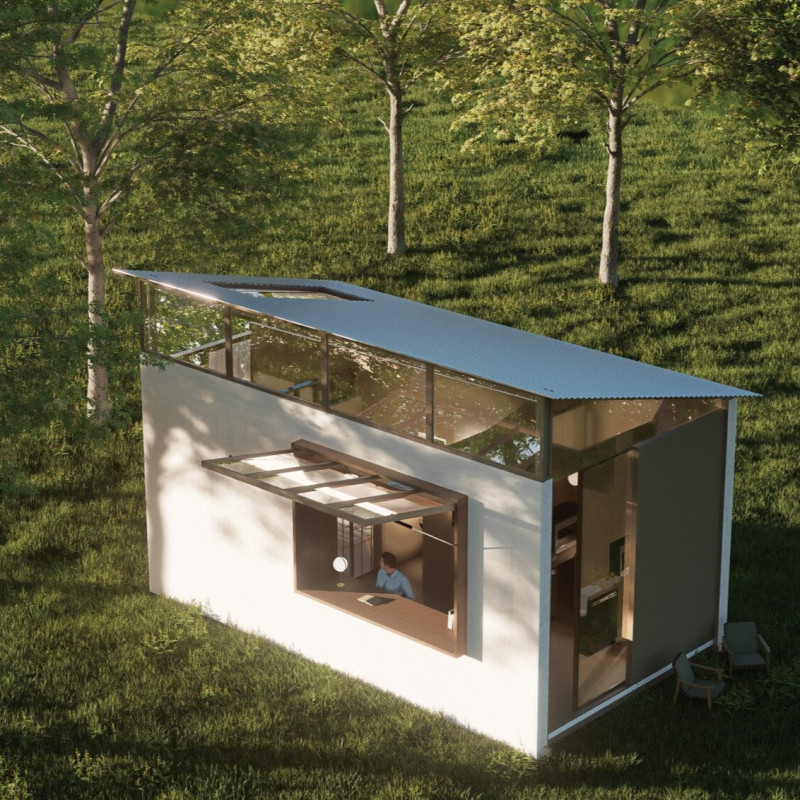 Micro-Living Solution with Quadcore Panels and Natural Wood Finishes