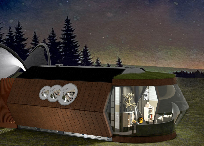 Hexagonal Structure Crafted from Recycled Polyurethane with a Focus on Sustainable Living