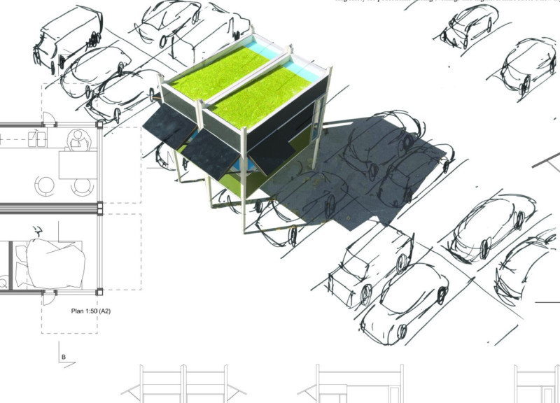 Cross-Laminated Timber Living Modules Integrating Green Roofs Within Urban Contexts