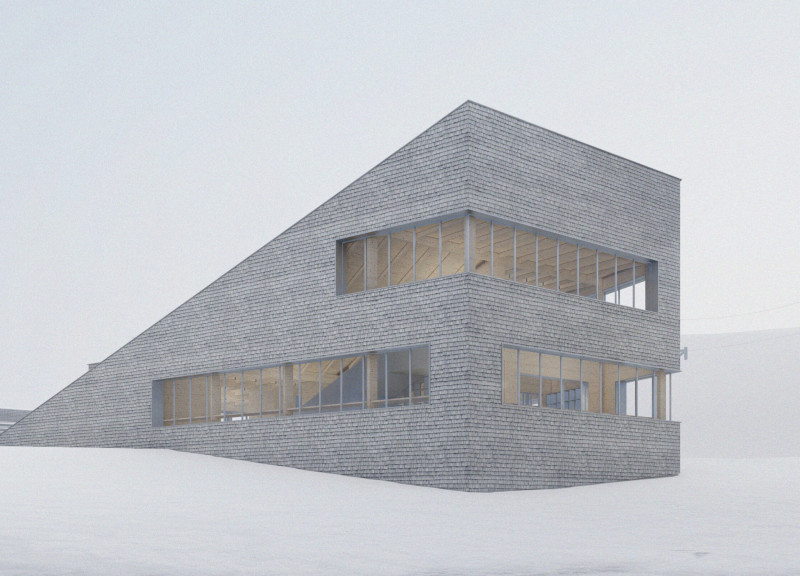 Geothermal Retreat Enveloped in Textured Concrete and Natural Timber