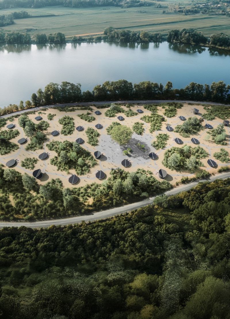 Submerged Circular Structure Utilizing Photovoltaics and Reinforced Concrete for Sustainable Living