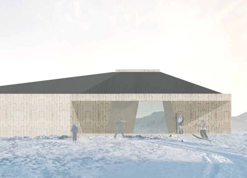 Basalt and Biogas: a Sustainable Ski Lodge Blending Concrete and Timber with Nature