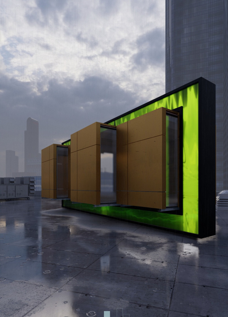 Algae-Based Air Purification in Sustainable Micro-Living Constructed with Recycled Aluminium