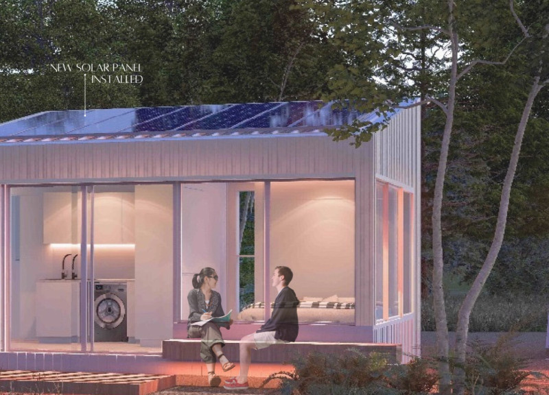 Charred Wood Exterior and Versatile Spaces Define This Sustainable Microhome Solution