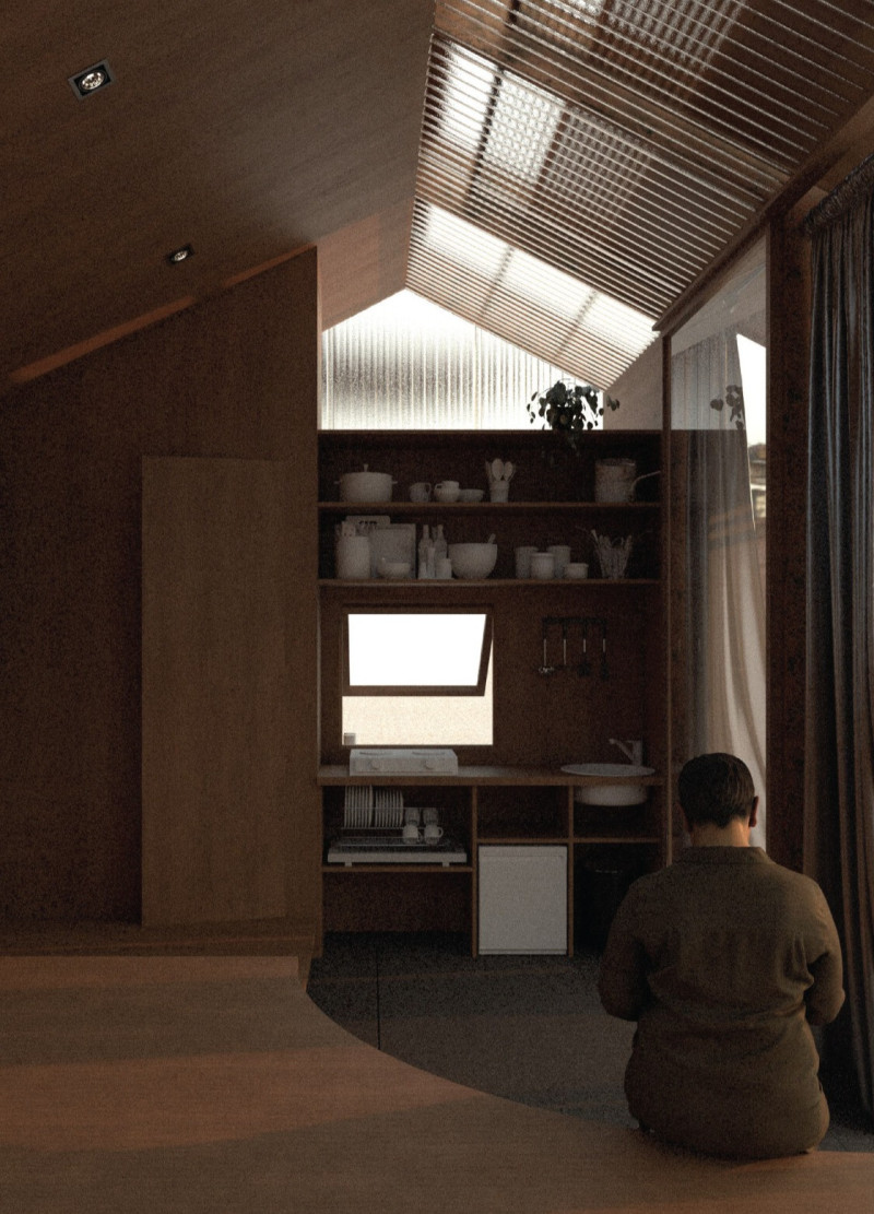 Charred Wooden Shingles and Corten Accents in a Low-Density Housing Solution