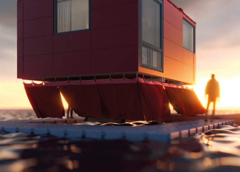 Elevated Living Spaces with Aluminum Panels and Natural Wood Warmth