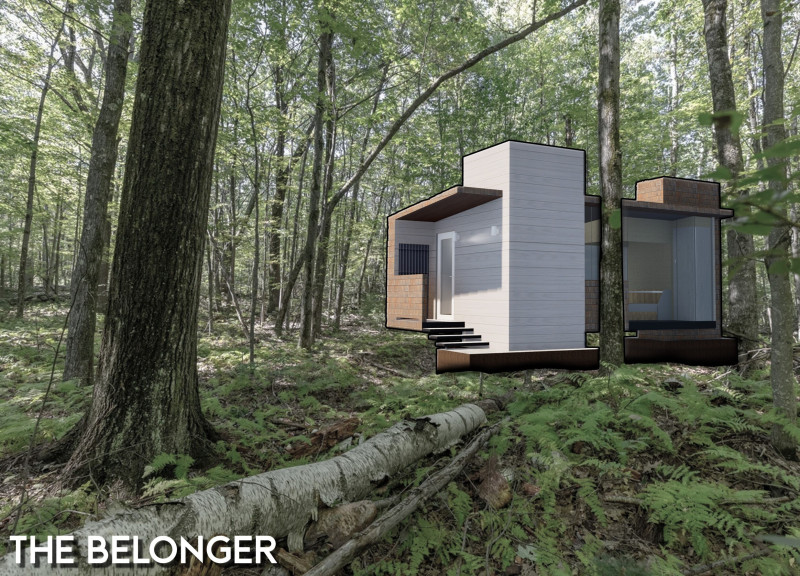 Cedar Cladding and Quadcore Panels Enhance a Flexible Micro-Home Experience