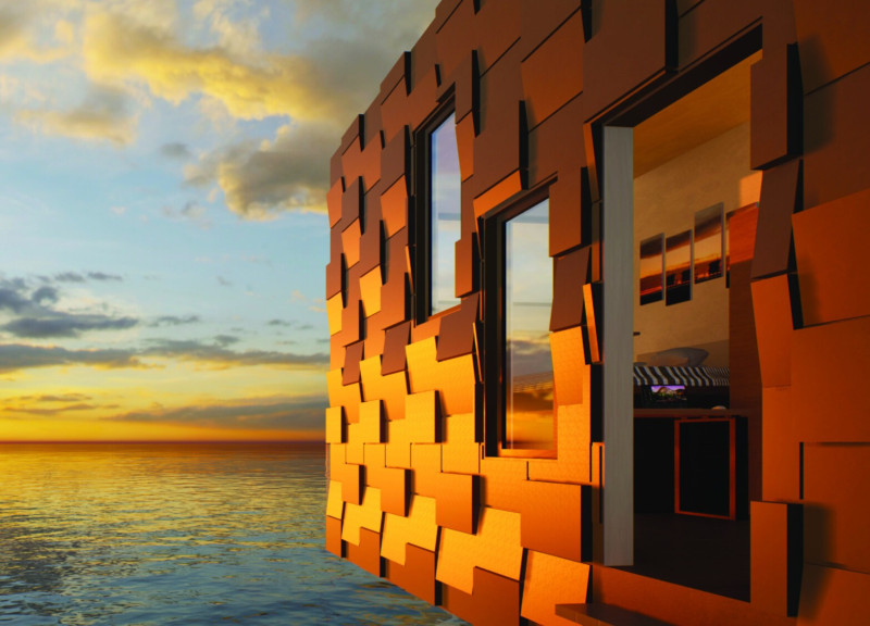 Solar-Focusing Circular Home Featuring Dri-Design Cassette Panels for Enhanced Sustainability